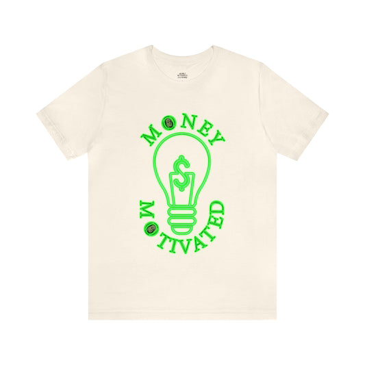 Money Motivated "lightbulb moment" T-shirt (green)